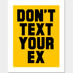 DON'T TEXT YOUR EX Posters and Art